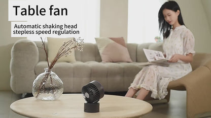 Xiaojing Oscillating Air Circulator – Quiet Desktop Fan for Bedroom & Office