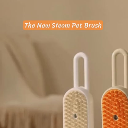 3‑in‑1 Electric Pet Grooming Brush – Steam Spray Hair Removal & Massage for Cats & Dogs