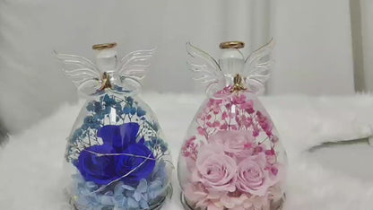 Eternal Angel Rose Glass Dome Gift Box – A Timeless Symbol of Love