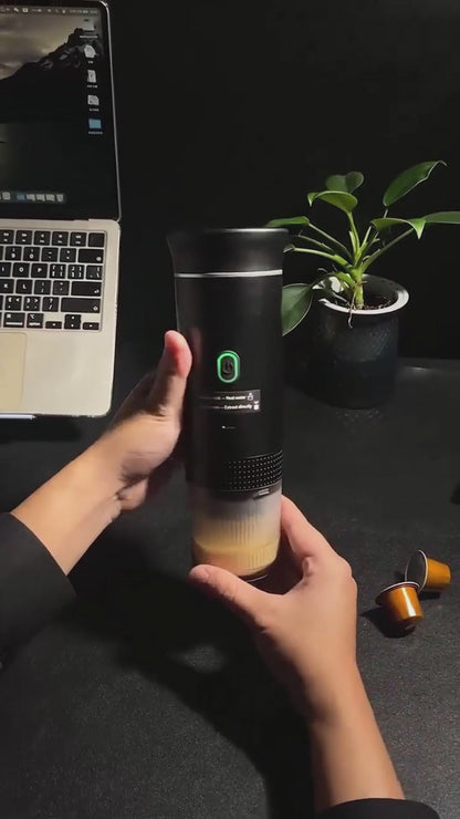 Electric 3-in-1 Portable Coffee Grinder & Espresso Maker – Travel & Home Use