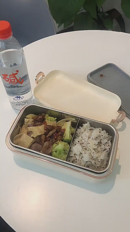 No-Water Heating Electric Lunch Box – Portable, Rechargeable & USB Powered