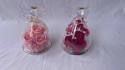 Eternal Angel Rose Glass Dome Gift Box – A Timeless Symbol of Love