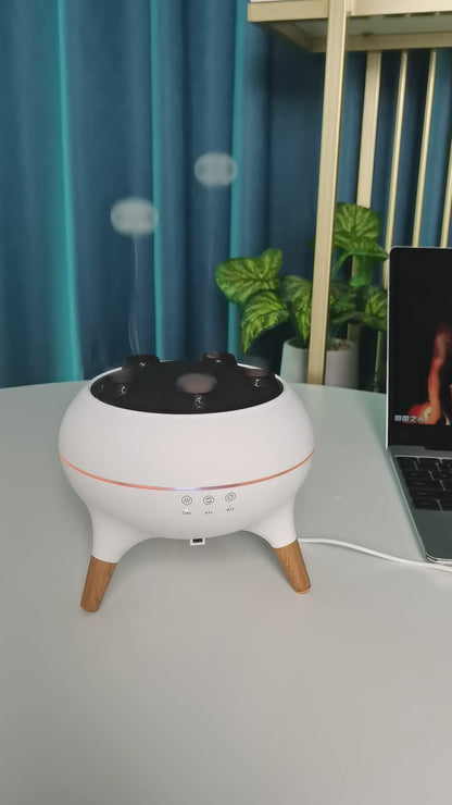 Jellyfish Aura Humidifier – Ultrasonic Aroma Diffuser with Ambient Light & Remote Control
