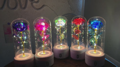 Luminous Glow Night Lamp – Glass Dome Edition