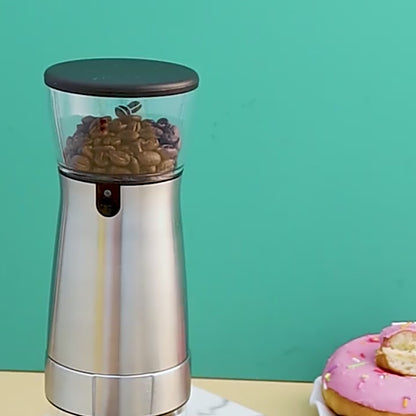 Electric Coffee Grinder – Adjustable Stainless Steel Burr Mill