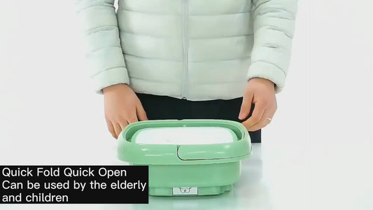 Smart Mini Foldable Washing Machine – Portable Dehydration & Sterilizing Washer